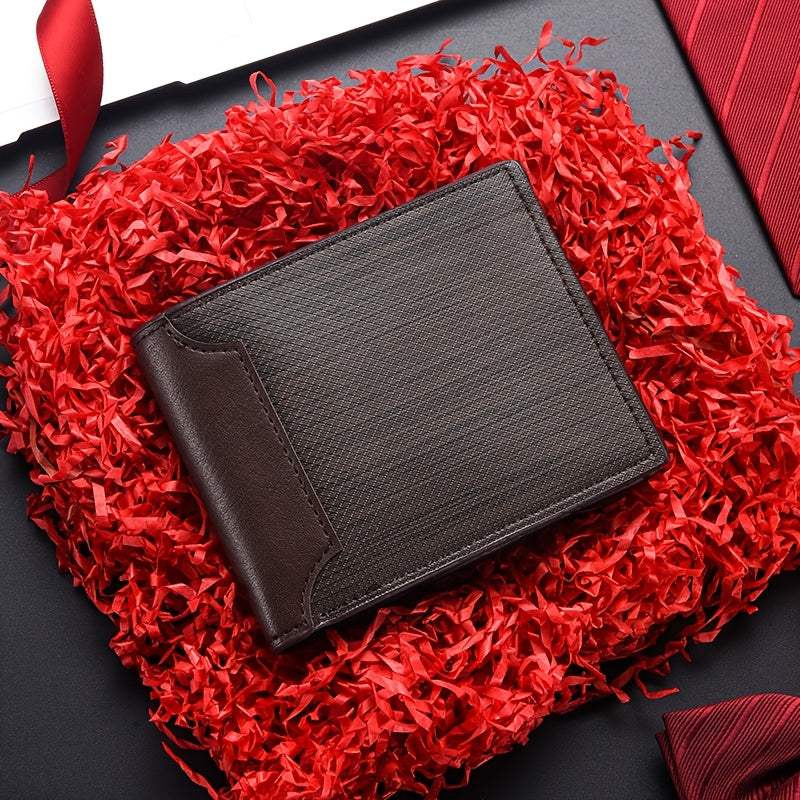 Travel Accessories Travel Wallet Premium Men's Card Holder Daily Use ID Case with 8 Card Slots Unisex Ticket Holder Coin Purse Suitable for and Middle-Aged Christmas Gift