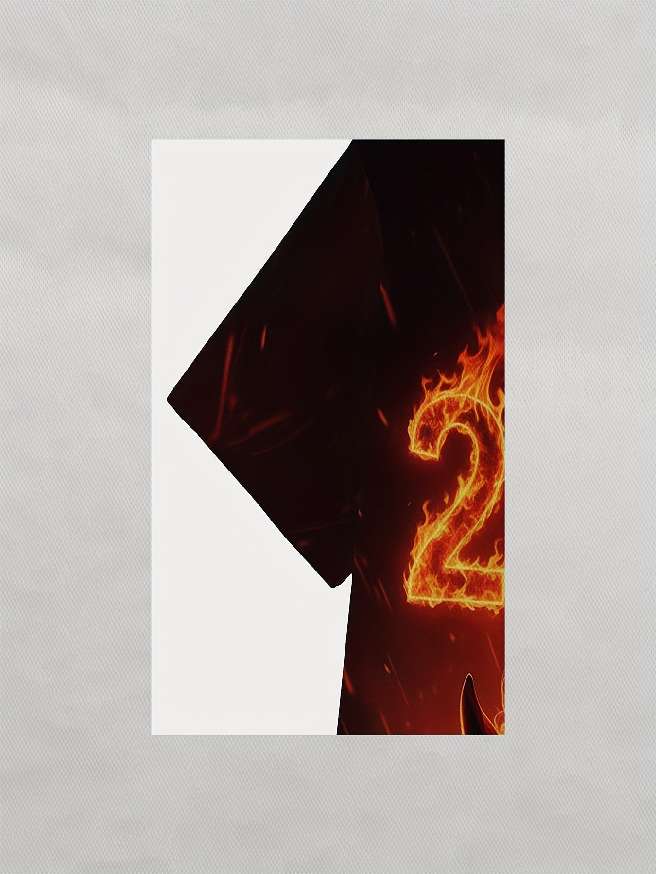 Men's 3D Horse & Flame Graphic T-Shirt with 2026 Number Design - Red & Black Casual Summer Tee, Regular Fit