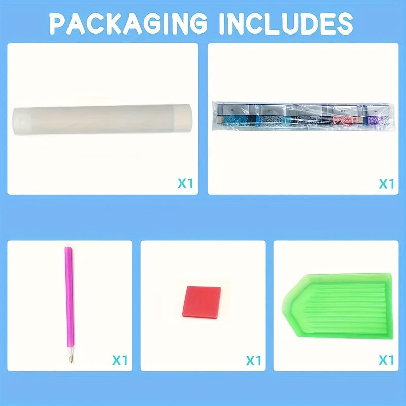 1pc Horse-Themed DIY Diamond Painting Kit - Creative Irregular-Shaped Crystal Art, Perfect for Living Room, Bedroom & Study Decor - Frameless, Ideal Holiday Gift for Beginners and Adults