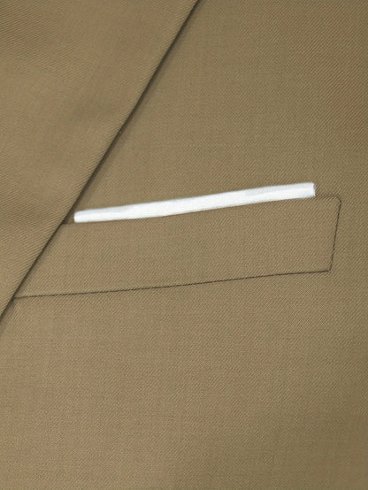 Men's Two-Piece Suit in Solid Color with Sealed Pockets, Regular Fit Suit Trousers, Elegant and Classic, Suitable for Business and Wedding Parties