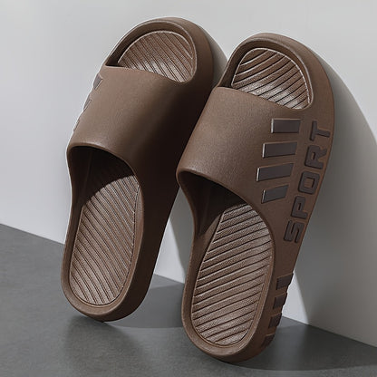 Men'S Stylish Slippers - Non-Slip, Odor-Resistant Summer Beach Sandals | Comfortable EVA Open-Toe Slides, Suitable for Indoor And Outdoor Wear, Summer Sandals - ayq