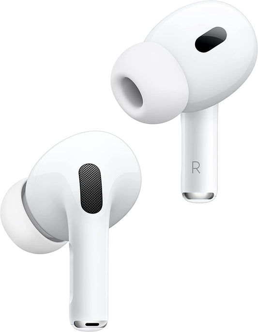 Apple Airpods Pro 2 Wireless Earbuds, Active Noise Cancellation, Hearing Aid Feature, Bluetooth Headphones, Transparency, Personalized Spatial Audio, High-Fidelity Sound, H2 Chip, USB-C Charging