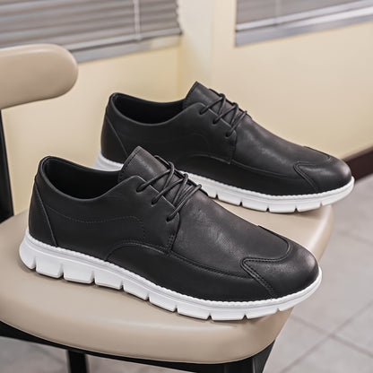 Men's Casual Loafers Flat Lace-Up Shoes for All Seasons