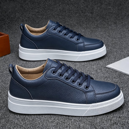 Men's Retro Casual Low-Top Sneakers with PU Upper