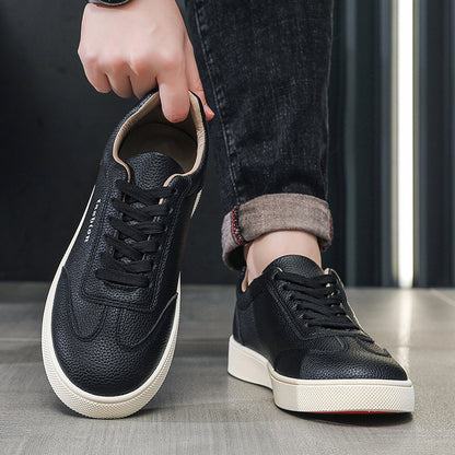 Men's Old Money Style Casual Sneakers with Rubber Sole