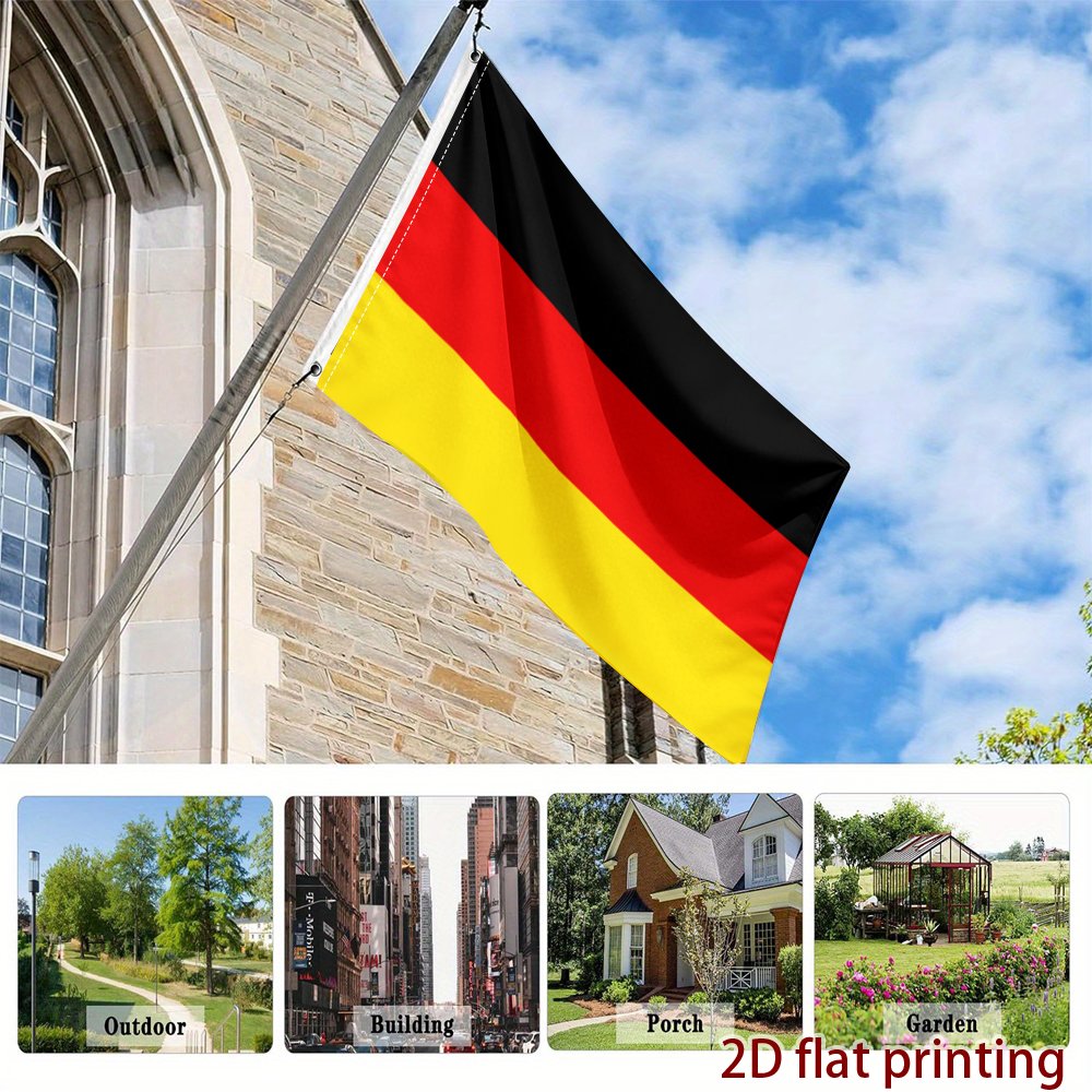 Գերմանիայի դրոշի պոլիեսթեր ֆան դրոշ՝ սպորտի և միջոցառումների համար