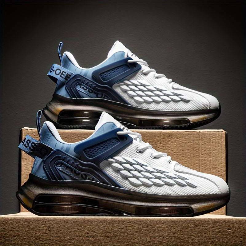 Men'S Casual Sneakers - Comfortable Lightweight Athletic Shoes with Lace-Up Closure, Solid Color Low Top Design, Breathable Fabric Upper  Lining, MD Sole - for Active Male