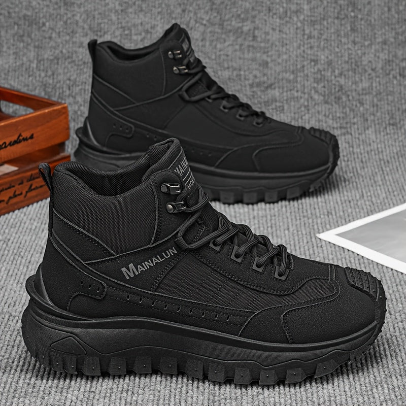 Men's Outdoor Hiking Boots with Comfortable Fabric Lining