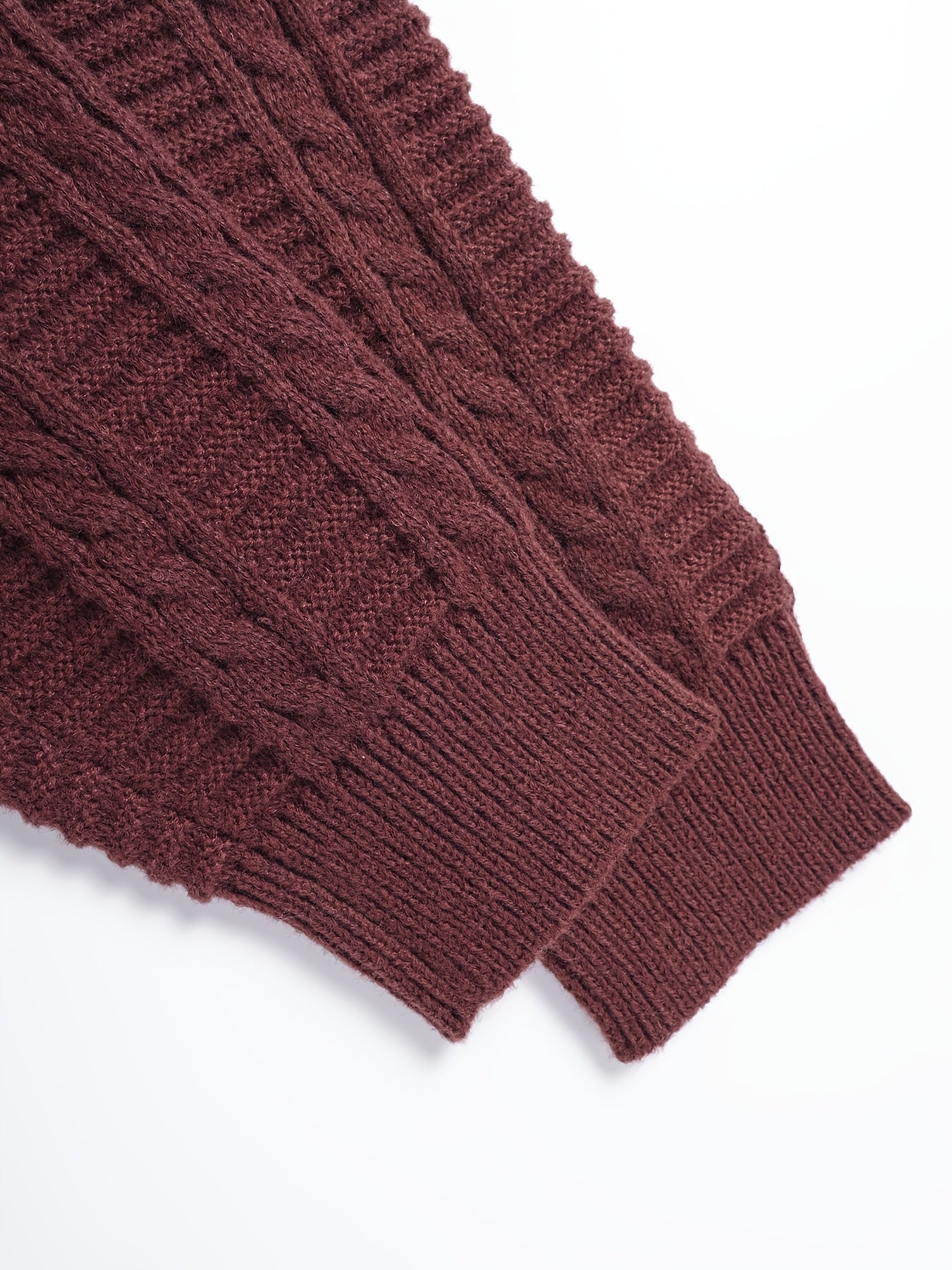 Men's Fashion Color-Block Striped Crew Neck Long Sleeve Casual Pullover, Trendy Elastic Warm Knitwear for Winter Outdoor Activities