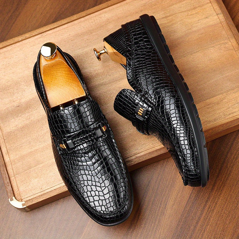 Men's All-Season Casual Slip-On Loafers with Rubber Sole