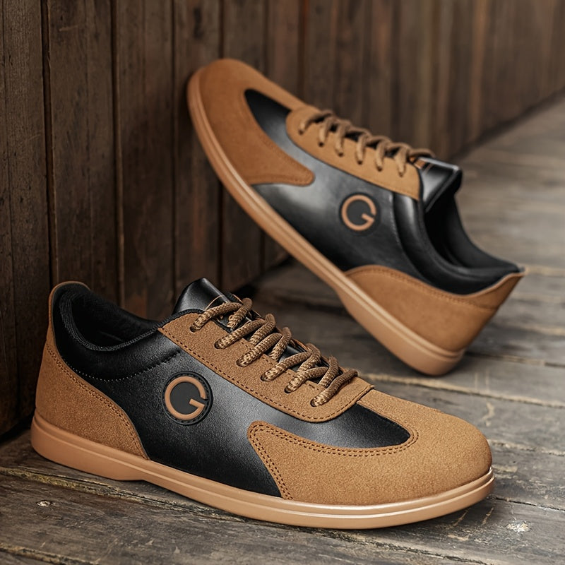 LOEIKAN Men'S Low-Top Sports Casual Shoes | Comfortable, Fashionable, Versatile for Outdoor and Street Wear, Faux Upper, PVC Sole, Lace Closure - ayq