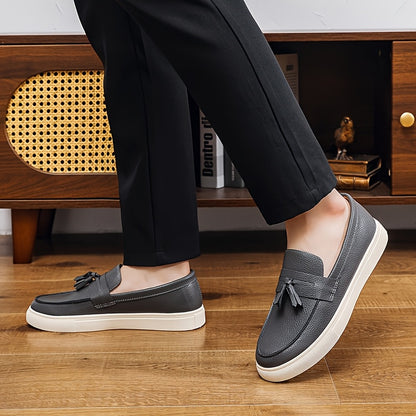 Men's Low-Top Slip-On Casual Sneakers with Tassels