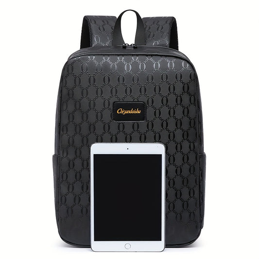 Extra Large Capacity Backpack - Durable PVC Fabric, Stylish Black Design with Multiple Compartments and Padded Laptop Section - Perfect for College, Business, and Travel   Versatile Computer Bag  Business Backpack   Multi-Fu