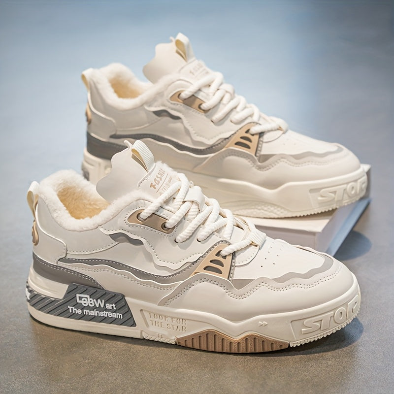 Men's & Women's All-Terrain Winter Warm Snow Boots & Sneakers - Heavy-Duty PU & PVC Traction Tires, Low-Top Lace-Up Outdoor Shoes for Ice, Mud, Snow, Casual Wear - Unisex All-Terrain Vehicle-Like Feel (No ATV Required)