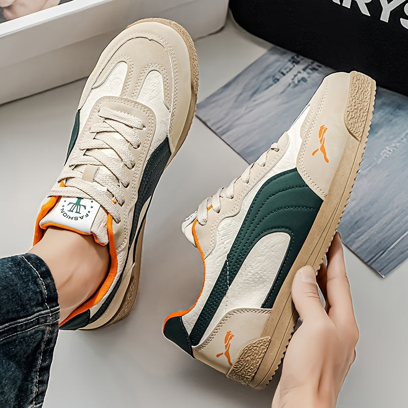 Men'S Fashionable Lightweight Sneakers | Spring/Fall New Arrival, Low-Top, Lace-up, Rubber Sole, Comfortable Non-Slip, Durable, Casual & Sports Style for Daily & Outdoor Activities - ayq