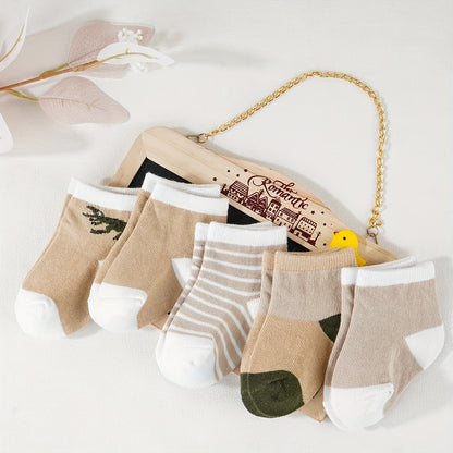5 Pairs of Youngsters and Youngsters Socks for Boys and Girls, Breathable and Sweat-absorbing Socks for Youngsters, Suitable for Home Wear All Seasons