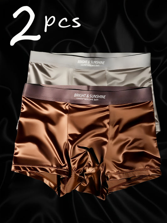 Men's Breathable Seamless Briefs 2-Pack, Summer Comfort