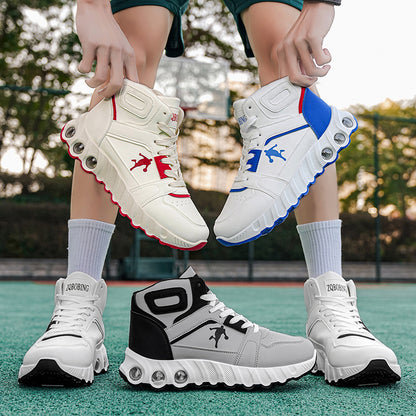 Men's All-Season Mid-Top Outdoor Running Shoes with EVA Cushioning