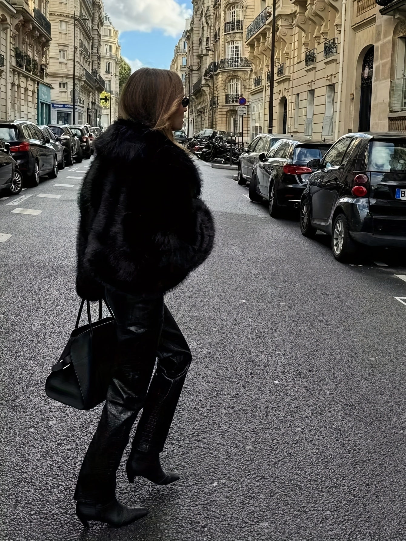 Women'S Thick Fox-like Fur Coat - Elegant Winter Jacket with Button Front Closure, Non-Stretchy Luxury Outerwear for Cold Weather, Chic Coat for Everyday & Formal Events (INDEFEIR), Winter Jacket, Formal Event Attire, Plush T