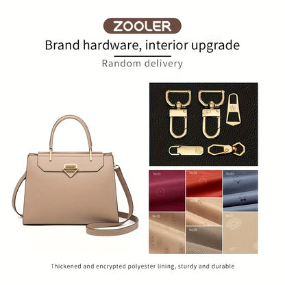 Large Capacity Vintage Women's Leather Handbag with Adjustable Strap