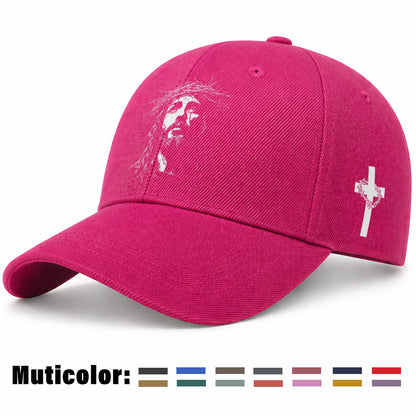 Unisex Christian Baseball Cap with Adjustable Cross Design