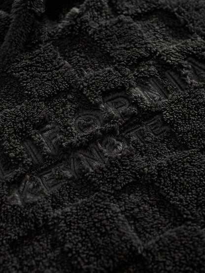 1pc Men Long Sleeve Jacquard Hooded Sweatshirt, Casual Casual Attire