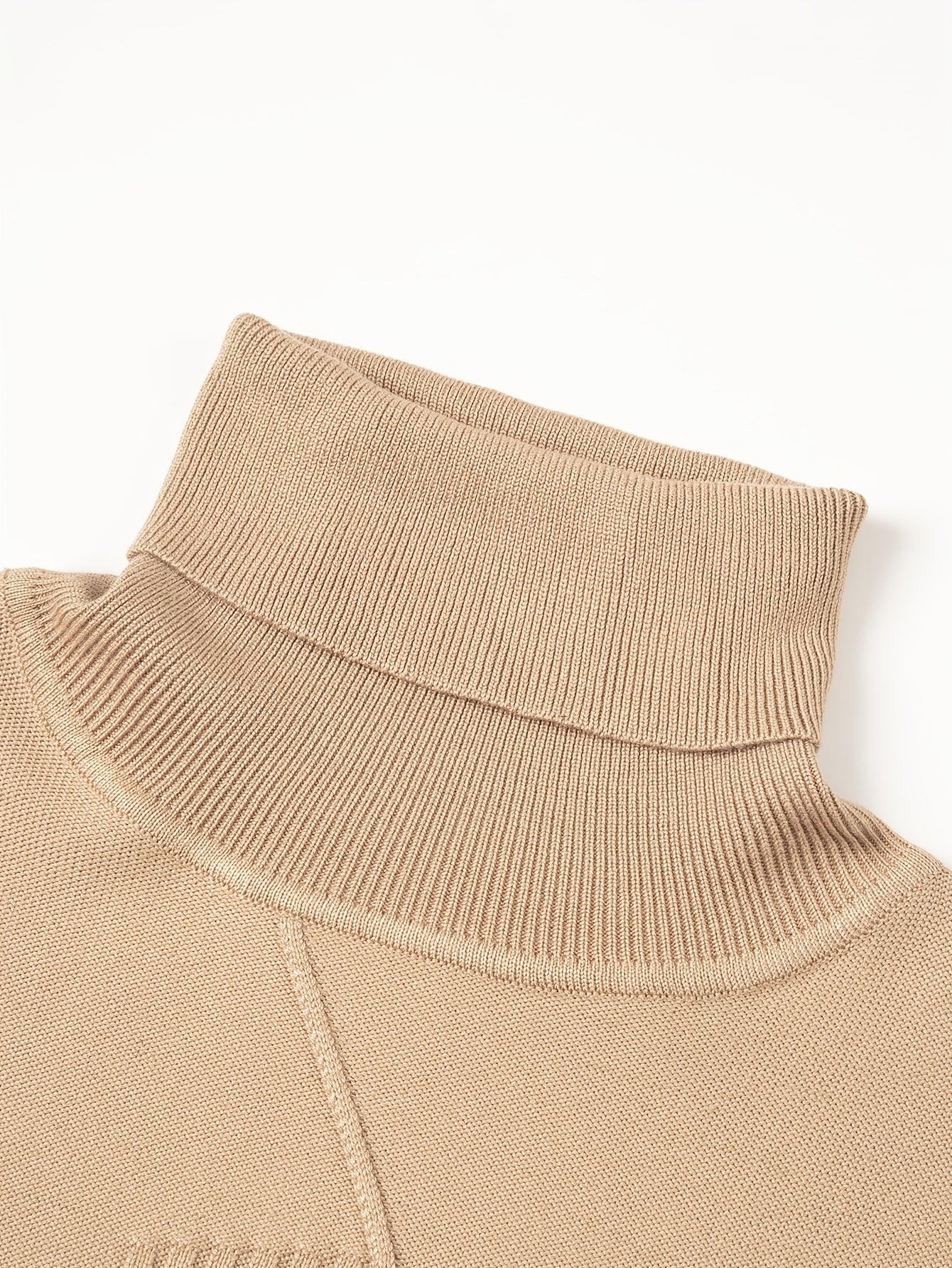 Men's Autumn/Winter High-Neck Sweater, Men's Winter High-Neck Pullover Knit Sweater, Men's Winter Clothing, Men's Sweater, Christmas Sweater, Men's Christmas Sweater, Winter Men's Apparel, New Year's Apparel, Men's Christmas