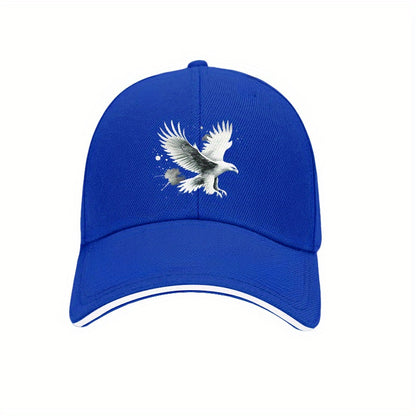 Unisex Retro Dad Hat with Eagle Print - Lightweight, Breathable