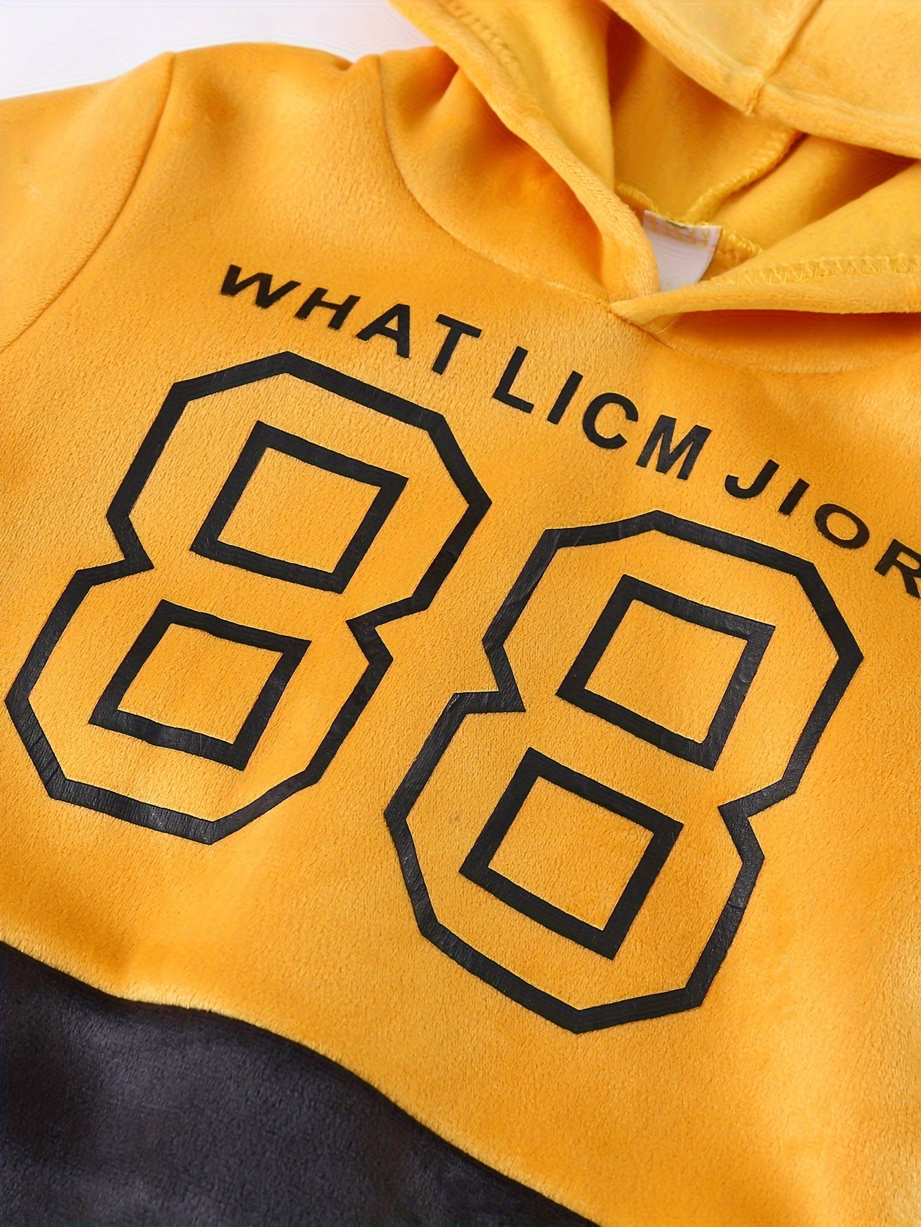 Մանկական ոճային սպորտային հագուստ, նորաձև տառերով տպագիր երկար թևքերով վերնաշապիկի տաբատների հավաքածու, տղաների աշնանային և ձմեռային հագուստ, զբոսանքի հագուստ