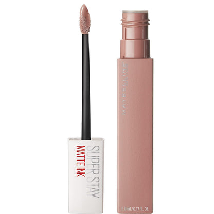 Maybelline Super Stay Matte Ink Liquid Lipstick Makeup, Long Lasting High Impact Color, up to 16H Wear, Exhilarator, Ruby Red, 1 Count, Packaging May Vary