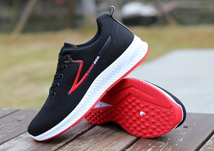Men's Lace-up Sneakers - Athletic Shoes - Lightweight And Breathable - Running Basketball Workout Gym