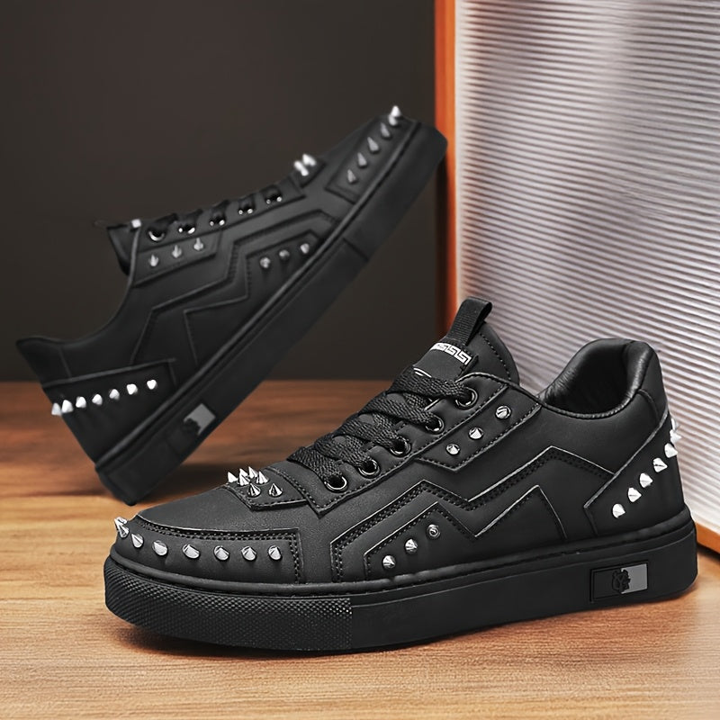 European Station Rivet Panel Shoes White Shoes Niche Korean Style Casual Shoes Versatile Sneakers