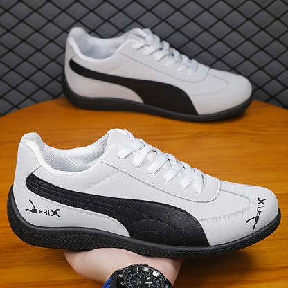 Men's Vintage Casual Loafers Breathable Lace-Up Shoes
