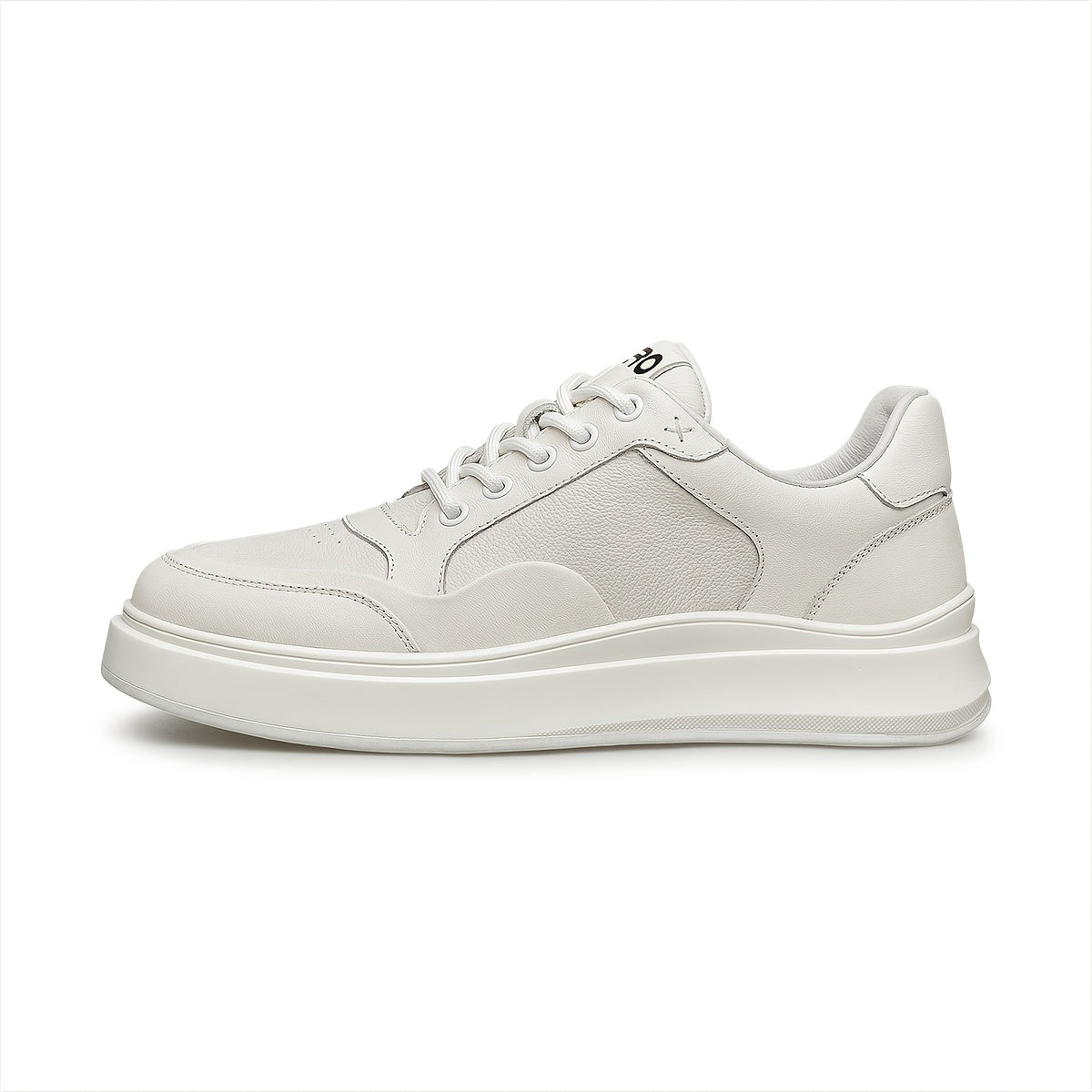 Men's Genuine Leather Casual Platform Sneakers - Breathable Spring Sho