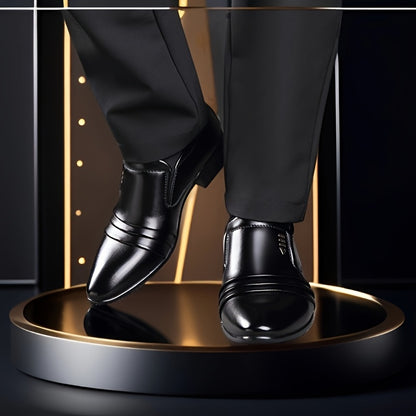 Men's Business Slip-On Loafers Pointed Toe Comfortable Shoes