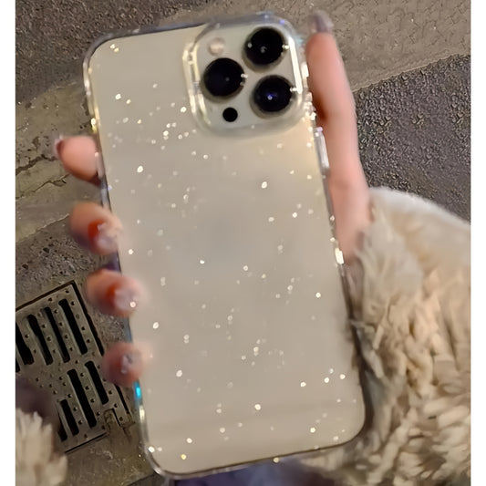 2025 թվականի նոր Luxury Bling Glitter մաքուր հեռախոսի պատյան iPhone 16 15 14 13 12 11 Pro Max X XR XS Plus հարվածակայուն թափանցիկ փափուկ ծածկույթի համար