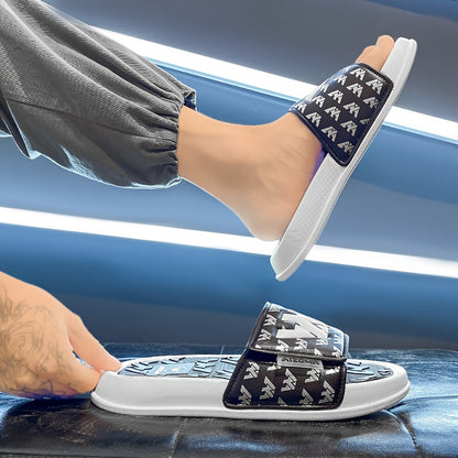 Men's Streetwear Slides with Non-Slip Sole - Casual EVA Sandals