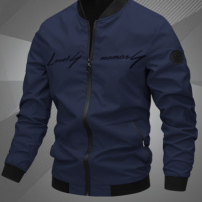Տղամարդկանց Letter Embroidered Casual Bomber Jacket Gifts Best Sellers