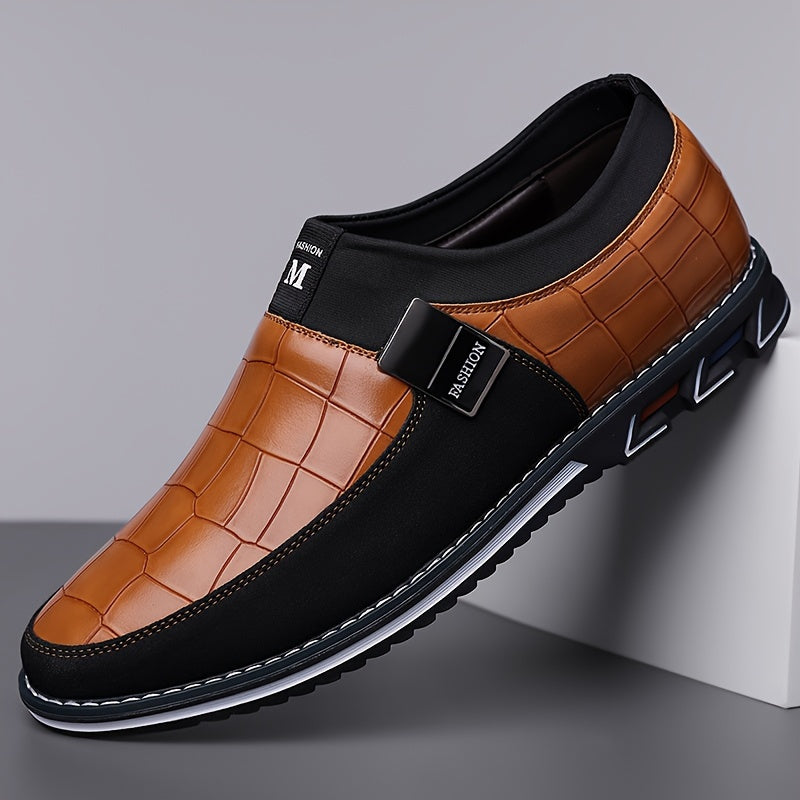 Men's Casual Slip-On Business Loafers with Anti-Slip Sole