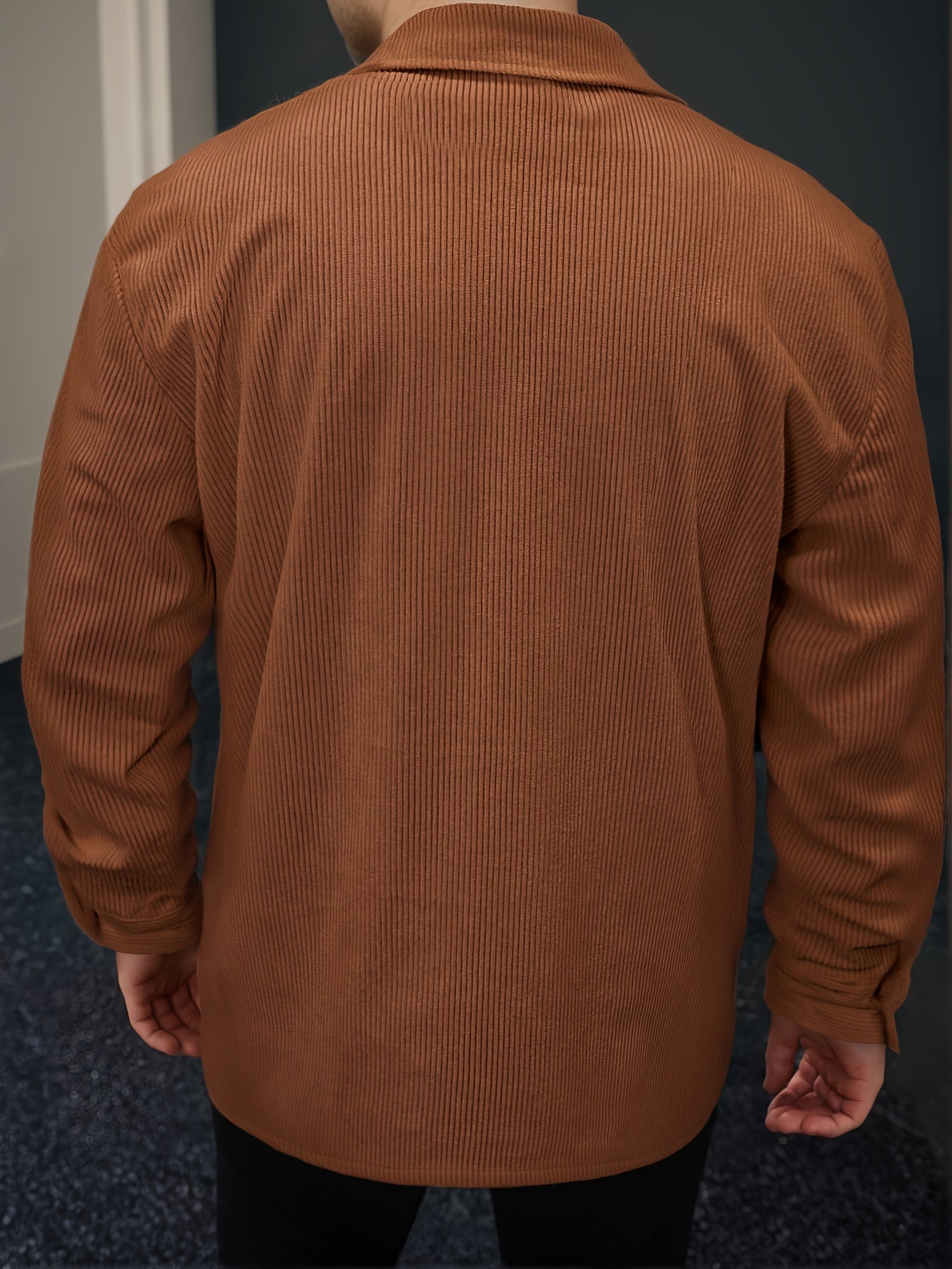 Men'S Long-Sleeve Business Casual Shirt in Lightweight Fabric for Spring And Summer, Featuring a Wrinkle-Resistant And Easy-Care Design.