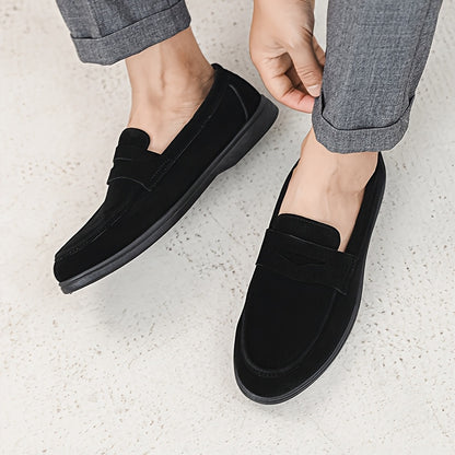 Men's Lightweight Slip-On Casual PU Loafers for All Seasons