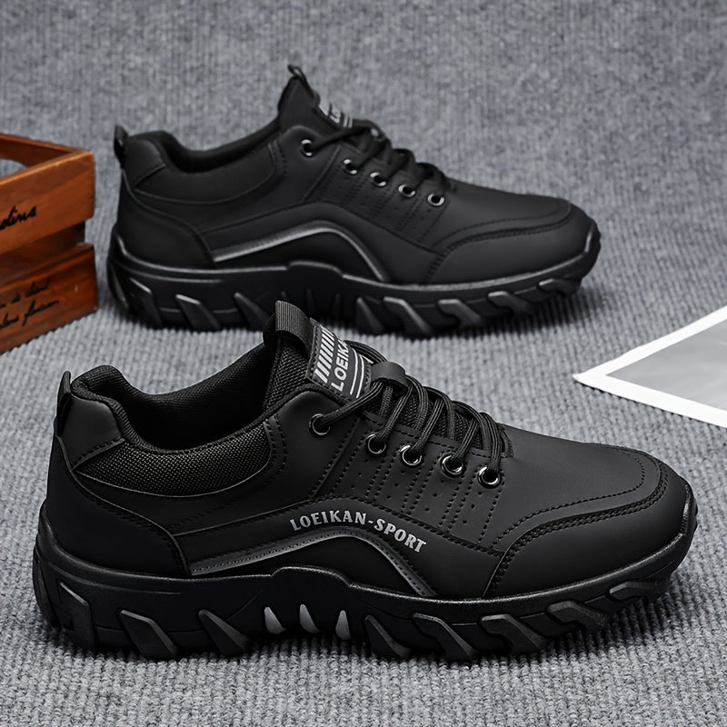 LOEIKAN 2026 New Low-Top Men'S Versatile Comfortable Hiking Boots | Casual Sports Shoes with Stylish Thick Sole, Upper, PVC Sole, Lace Closure, for Outdoor Trekking and Daily Wear - ayq