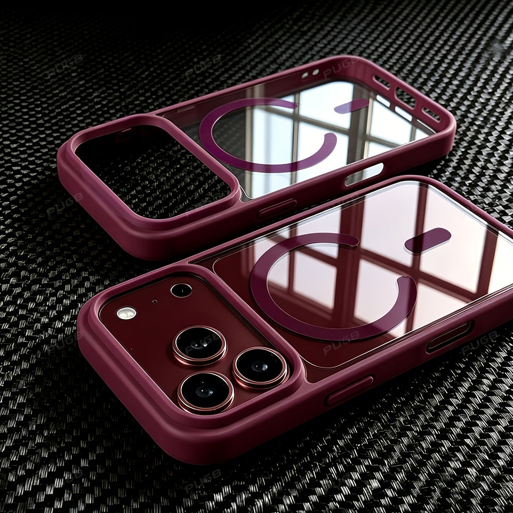 Clear Magnetic Wireless Charging Phone Case for iPhone 18 Pro Max