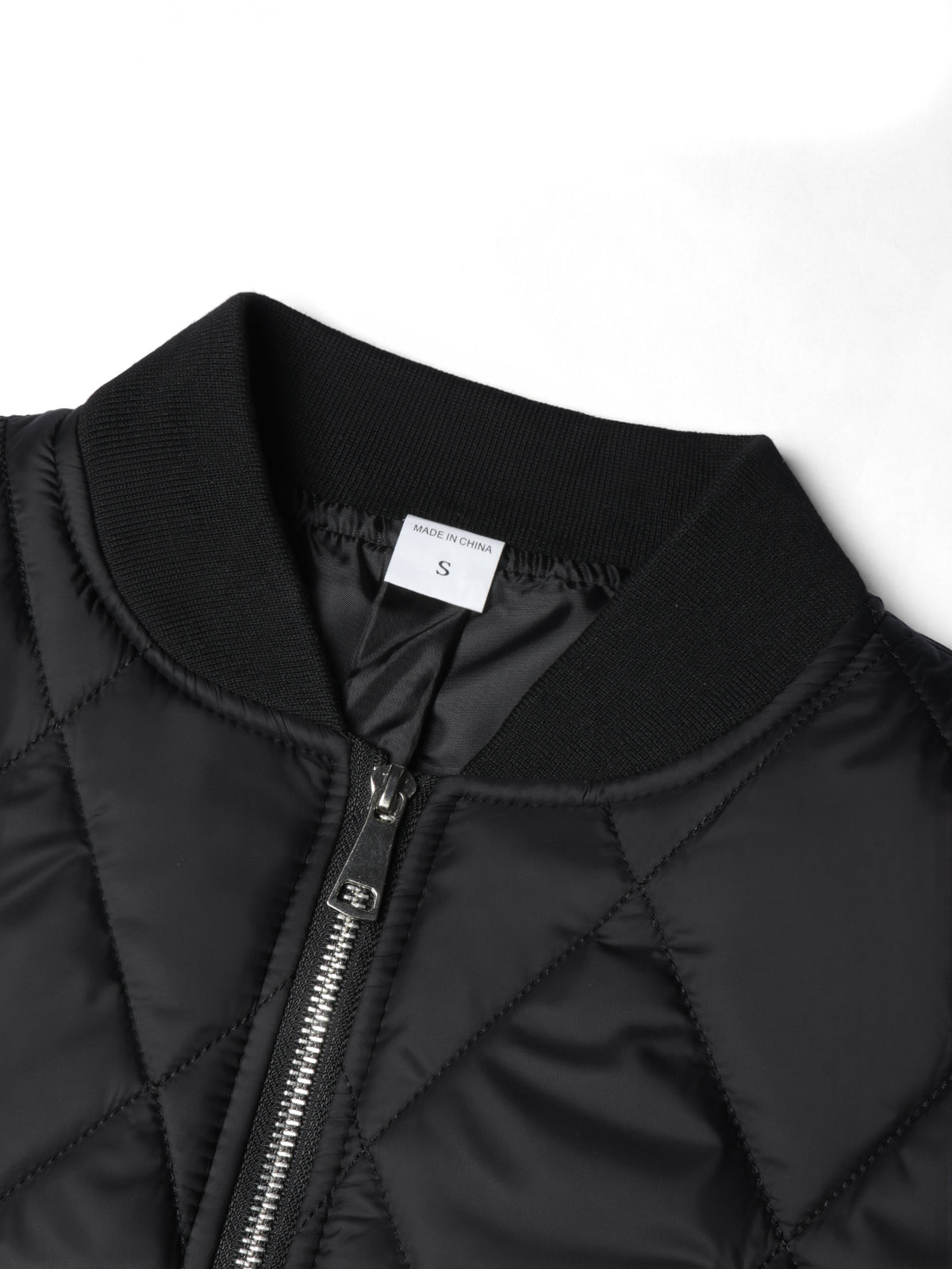 Men's Casual Padded Baseball Collar Coat with Chest Print