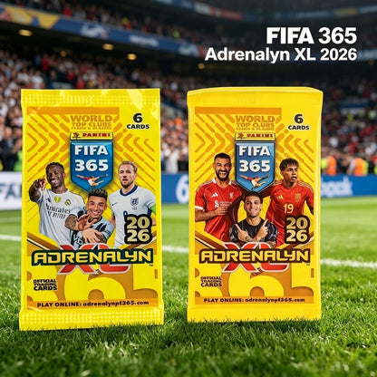2026 Panini FIFA365 Adrenalyn XL ֆուտբոլային քարտերի փաթեթ