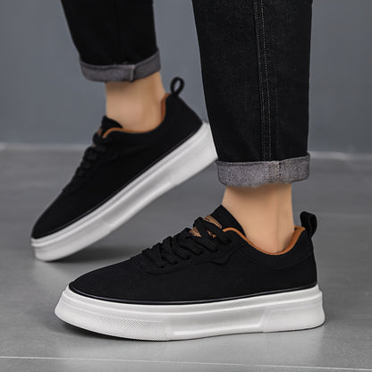 Men's Lightweight Breathable Skate Sneakers with Slip-Resistant Sole