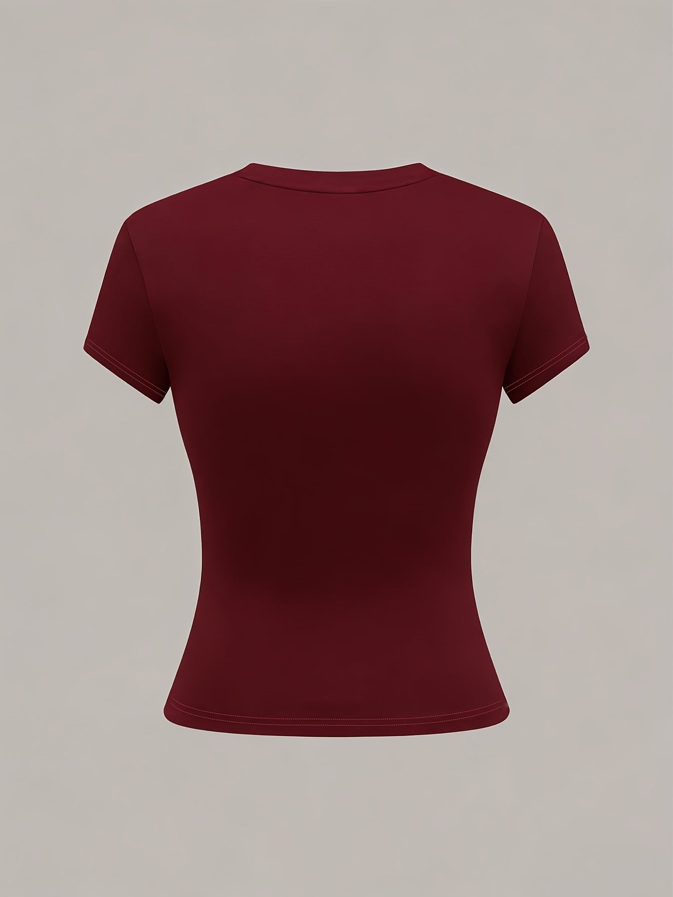 Slim Fit Believe Letter Graphic T-Shirt, Comfortable & Stylish - ayq