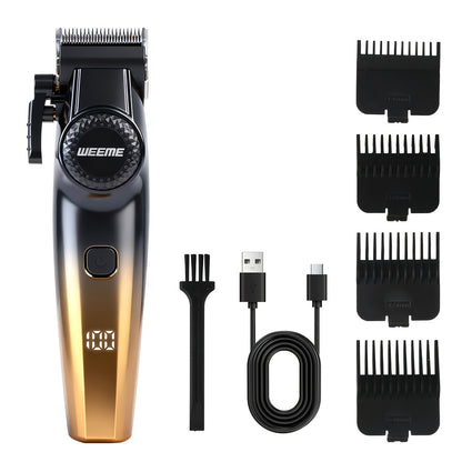 WEEME Men's Hair Clipper with Limit Comb - Professional -Suitable (Clipper Compatible) Hair Cutting for Shaving, Body Grooming & DIY Hairstyles - & Portable Barber-Grade Clipper for Men (Golden, Green, Black)