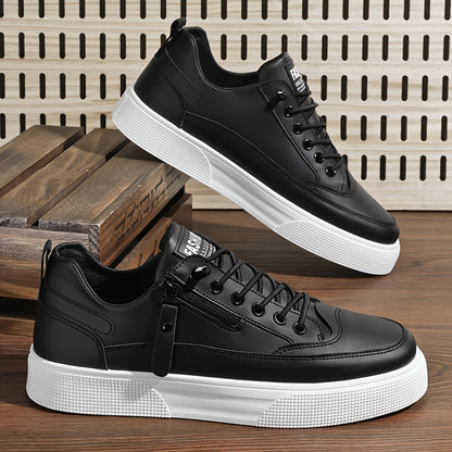Men's Low-Top Casual Athletic Shoes with Thick PVC Sole