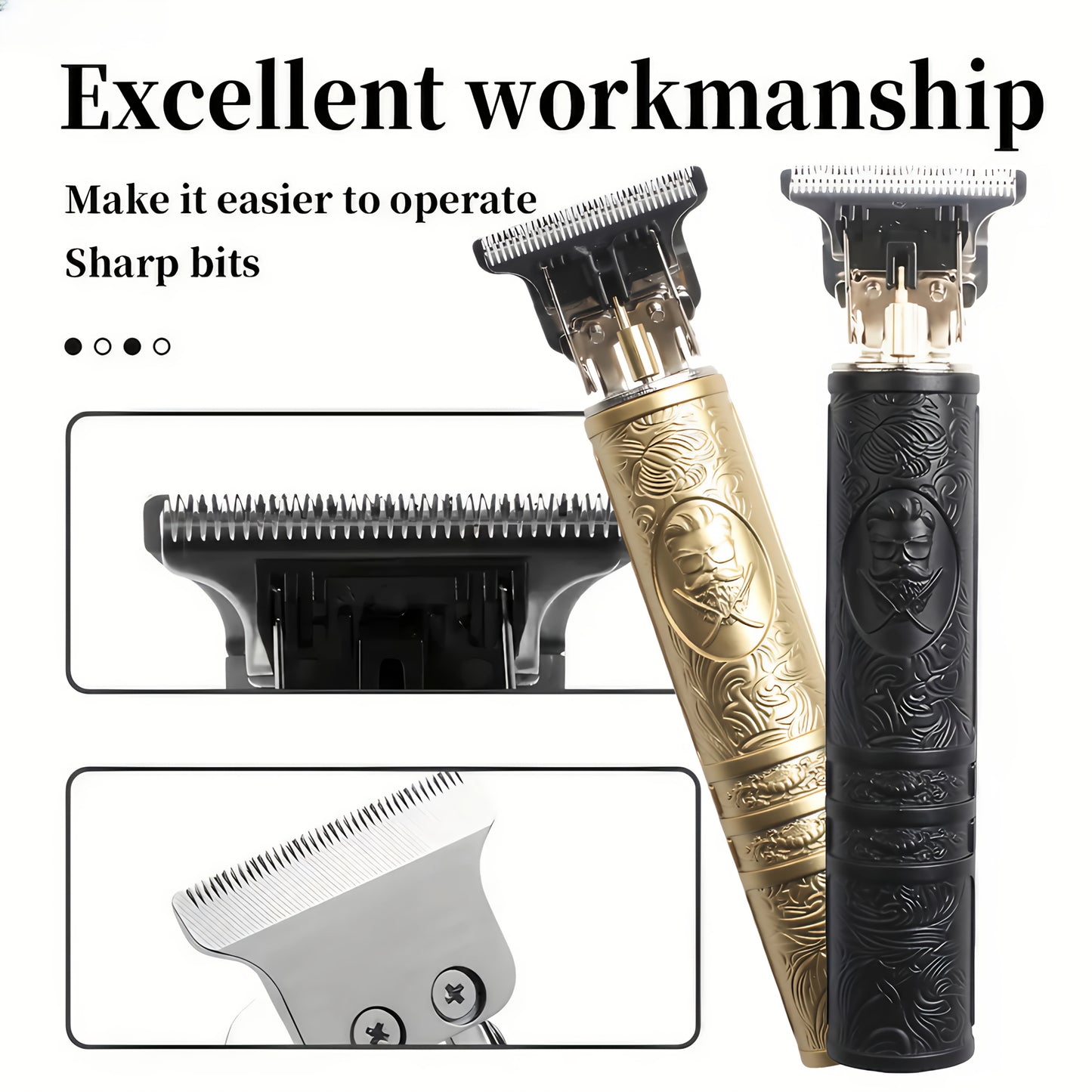 YAIAWISU Men's -Like Electric Hair Clipper & Beard Trimmer - USB- Operation, T-Shaped Blade with 4 Adjustable Speeds (Limited Combs), Self-Cleaning Design, Lithium-Free -Free Technology, All-in-One Hair Cutting